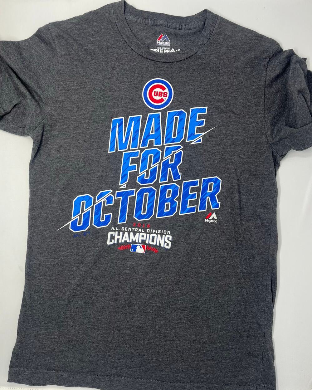 Majestic Triple Peak Cubs Made for October 2016 N.L. Central Division Champions